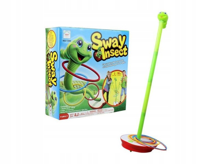 GRA ZRĘCZNOŚCIOWA Tańczący Robak Gibający Robaczek RZUT DO CELU regulacja