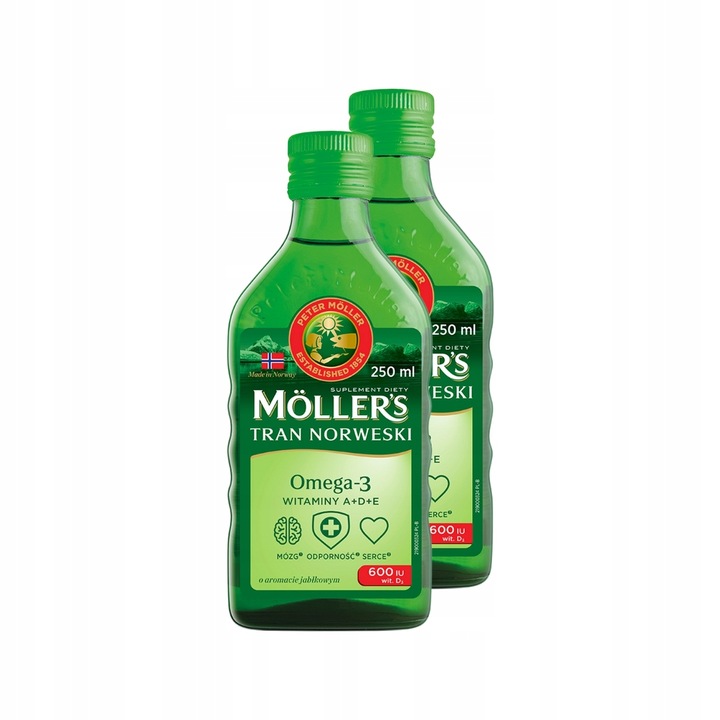 Tran Norweski Jabłkowy 250 ml Moller's