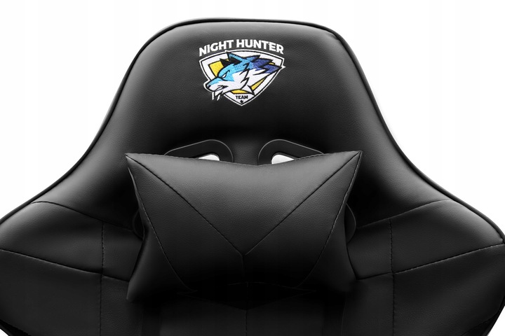 FOTEL gamingowy z MASAŻEM pleców KOMPUTEROWY OBROTOWY dla gracza +PODNÓŻEK!