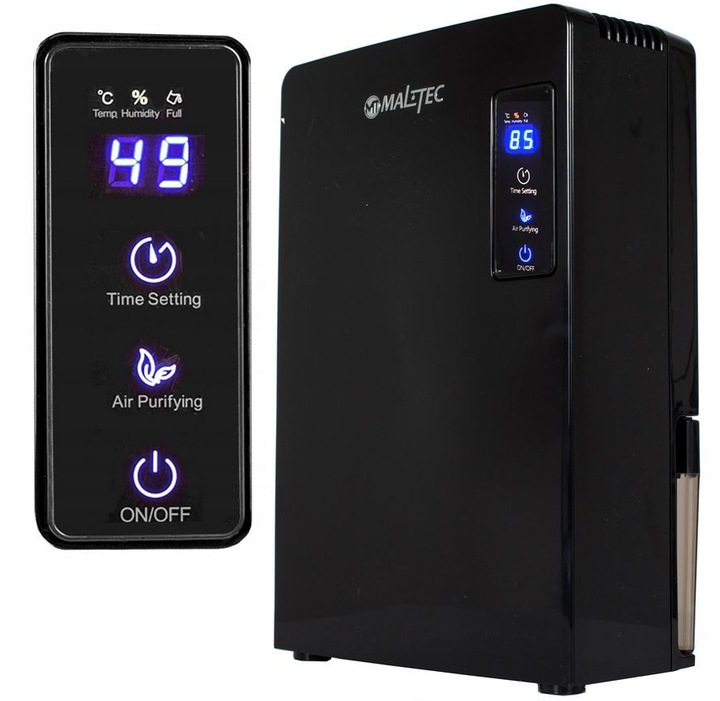 Osuszacz Powietrza Mocny 90W Pochłaniacz Wilgoci Cichy Wydajny Zbiornik 2,2