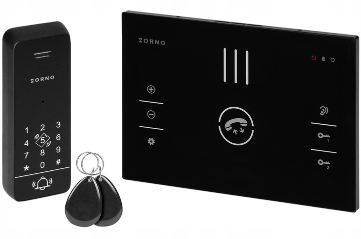 Domofon do Furtki BEZSŁUCHAWKOWY z Szyfratorem RFID na KOD BRELOK 2-Żyłowy