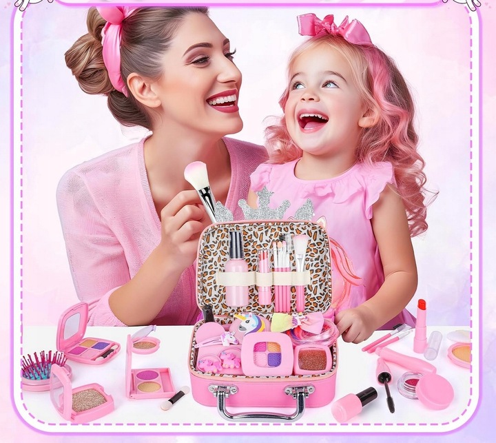 KUFEREK DO MAKIJAZU DLA DZIECI ZESTAW KOSMETYKÓW do makijażu makeup cienie