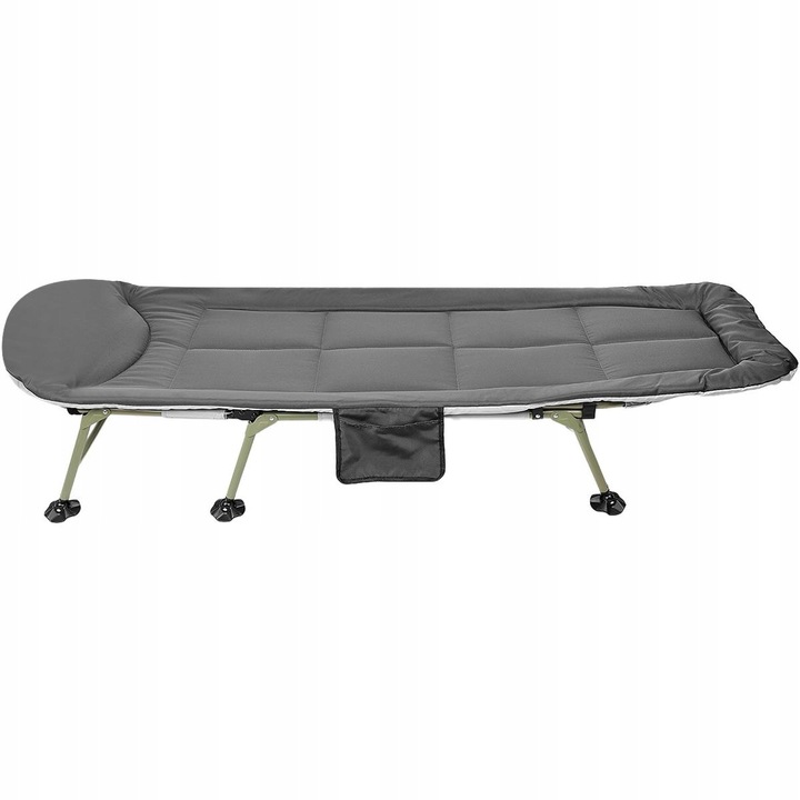 Leżak Solidne Składane Łóżko Turystyczne Kempingowe Regulowane Polowe 190cm