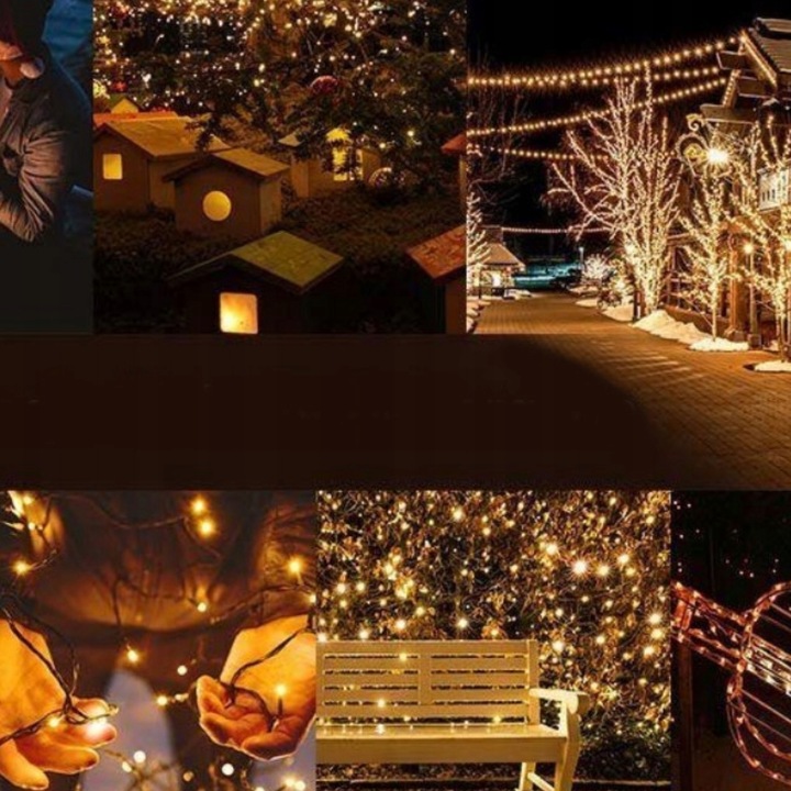 Lampki Świąteczne Zewnętrzne SOPLE Na Zewnątrz 14 m 720 LAMPEK SOLIDNE