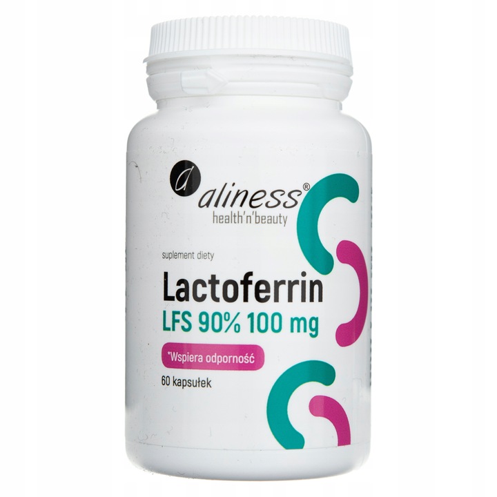 ALINESS Lactoferrin LFS 90% 100 mg x 60 kapsułek
