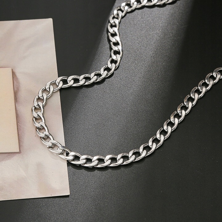 ŁAŃCUCH Srebrny Męski Łańcuszek 60cm Pancerka + GRATIS