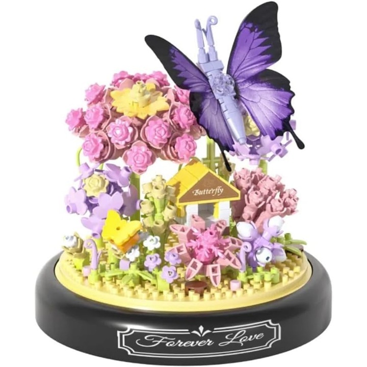 KLOCKI DO BUDOWANIA OGRODU KWIATÓW, ZESTAW KLOCKÓW KWIATY OGRÓDEK, PREZENT