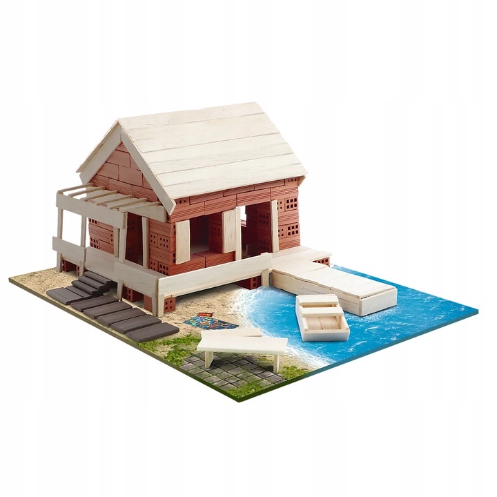 BRICK TRICK DOMEK LETNISKOWY KAMPER KLOCKI CERAMICZNE BUDUJ Z CEGŁY 120 EL