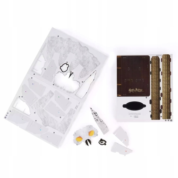 HARRY POTTER PUZZLE 3D FIGURKA MODEL HEDWIGA SOWA DO ZŁOŻENIA 4D BUILD