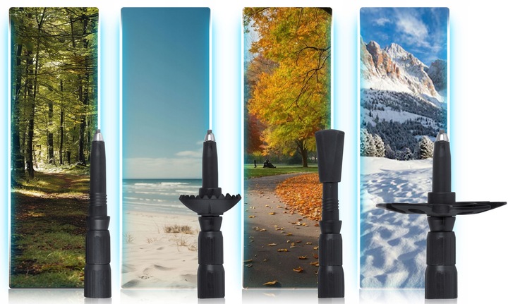 KIJKI DO NORDIC WALKING KIJE TREKKINGOWE DO CHODZENIA REGULOWANE 2szt.