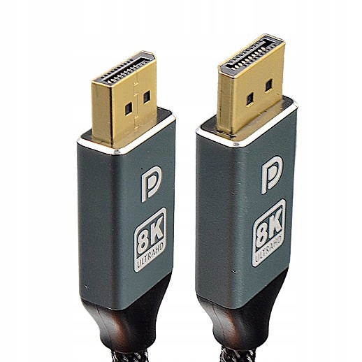 KABEL PRZEWÓD DisplayPort 1.4 DP 8K 4K 144Hz 2M