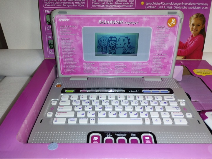 Komputerek dziecięcy edukacyjny VTECH Schulstart laptop angielski/niemiecki