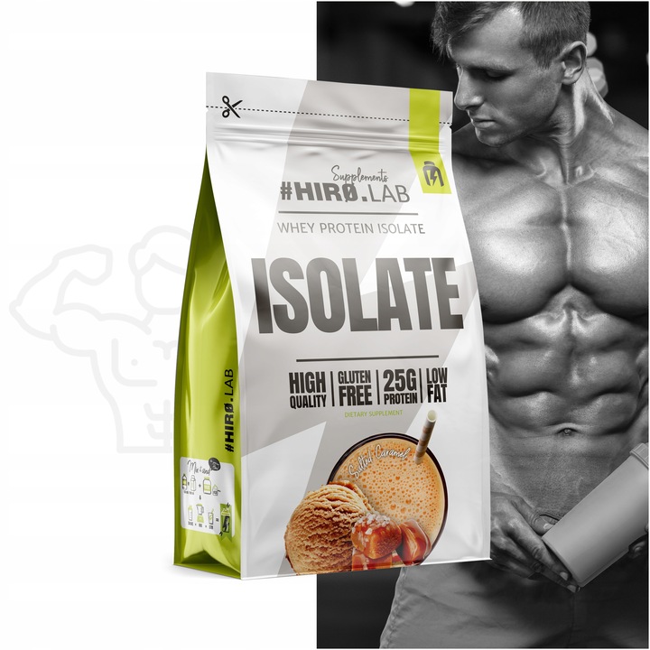 Izolat Białka BIAŁKO 700 g wpi Whey Protein Isolate Słony Karmel HIRO