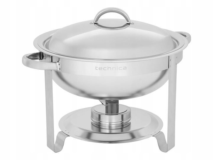 Podgrzewacz gastronomiczny na pastę okrągły 4 L stalowa pokrywa TECHNICA