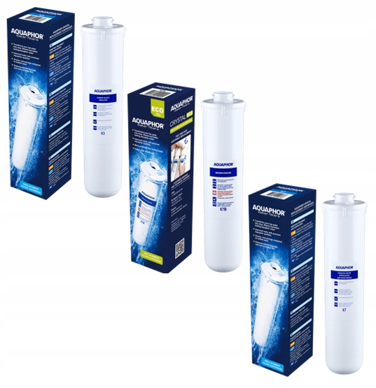 Zestaw wkładów K3 K7B K7 Aquaphor KRYSZTAŁ B ECO