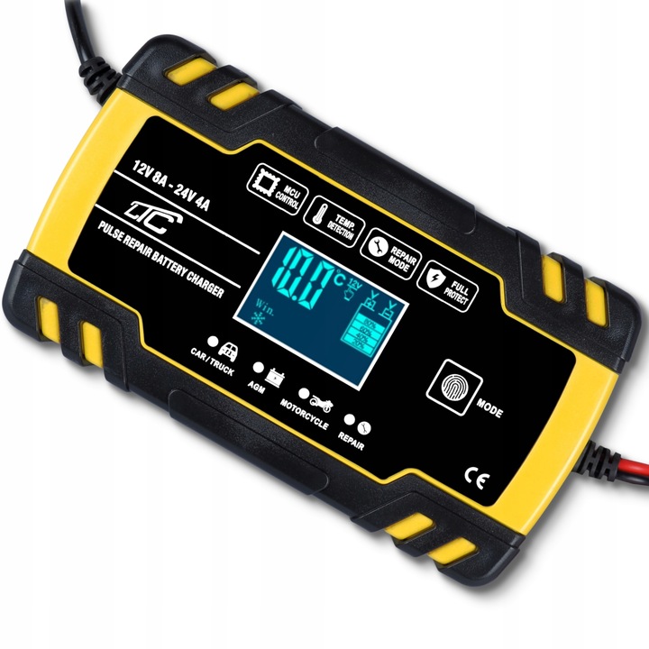 PROSTOWNIK ŁADOWARKA AUTOMATYCZNY INTELIGENTNY LCD 24V 12V 8A