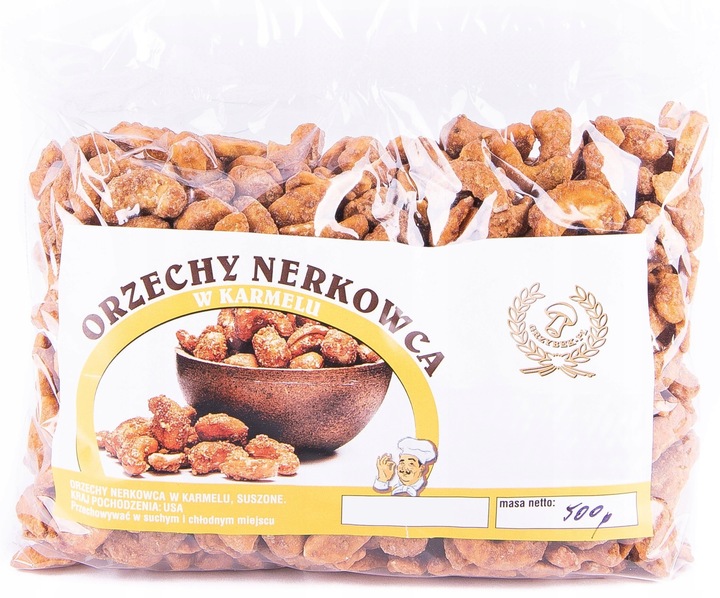 ORZECHY NERKOWCA W KARMELU 500G z USA - Hit!!
