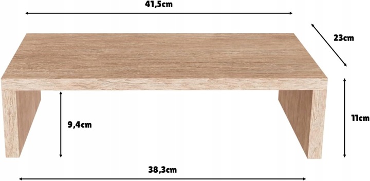 PODSTAWKA POD MONITOR NADSTAWKA ERGONOMICZNA NA BIURKO PODNOSI EKRAN O 11CM