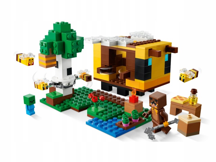 LEGO Minecraft Pszczeli ul 21241 + Plaża zółwi 30432