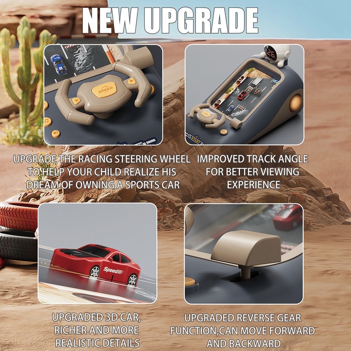 WYŚCIGI GRA KIEROWNICA INTERAKTYWNA MÓWIĄCA PL SYMULATOR JAZDY Chronometraż