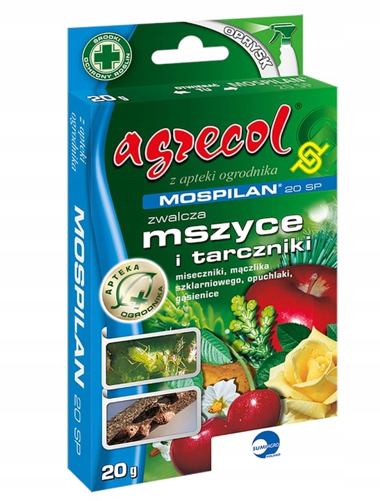 Mospilan 20g Agrecol oprysk mszyca ćma wciorniaki i inne oprysk owadobójczy