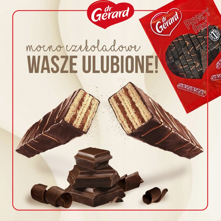 Wafle Ciastka PryncyPałki Kakaowe 726 g Dr Gerard