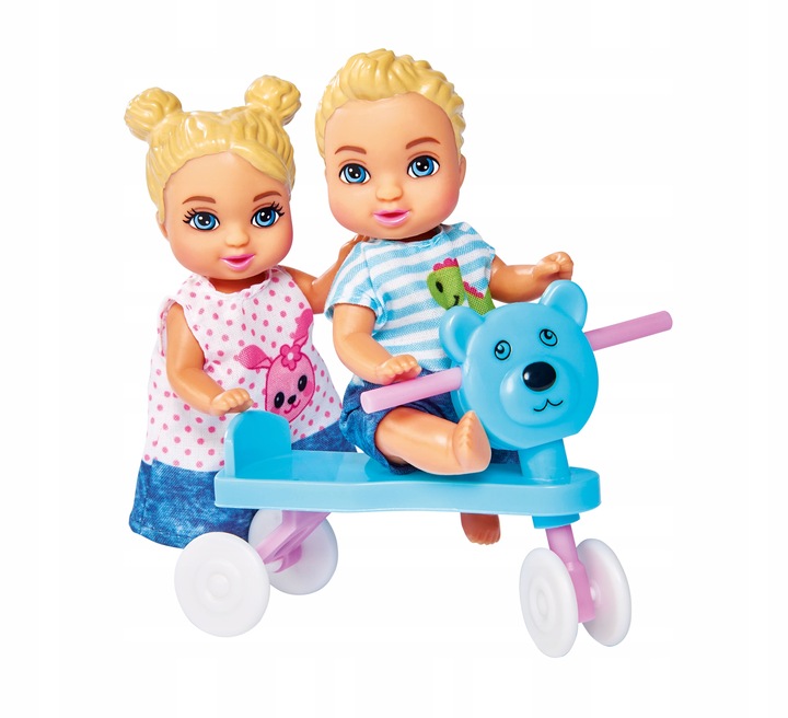 STEFFI DUŻY ZESTAW DZIECIĘCY POKÓJ LALKA BOBASY + WÓZEK ŁÓŻECZKO DLA LALEK