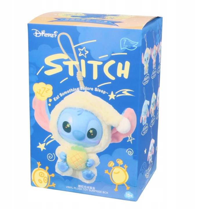 Zabawka pluszak Maskotka brelok LABUBU STITCH niespodzianka