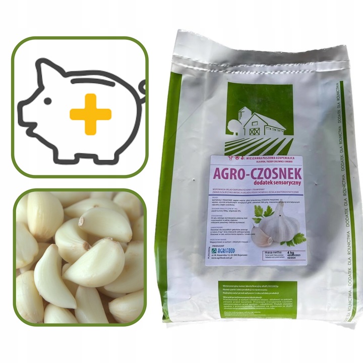 Agroczosnek na kaszel bydło, drób, trzoda 4 kg