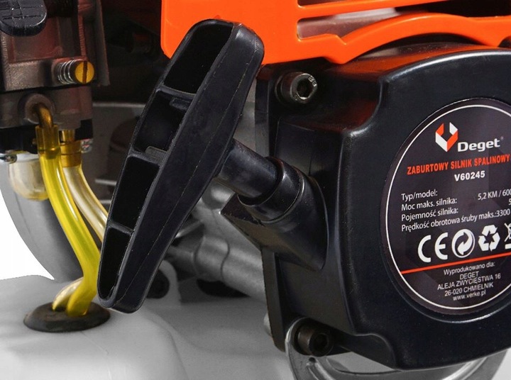 SILNIK ZABURTOWY SPALINOWY DO ŁÓDKI ŁODZI PONTONU MOCNY 5,2 KM 51,7 cm³