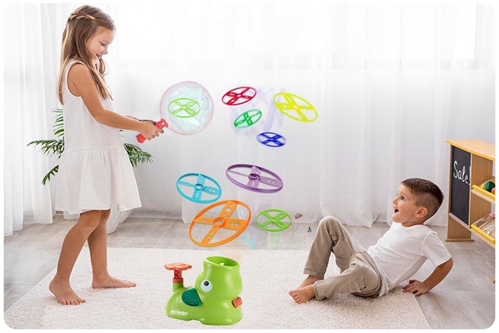 NAJLEPSZY PREZENT NA ŚWIĘTA DLA 3 4 5 6 7 LATKA WYRZUTNIA DYSKÓW ZESTAW