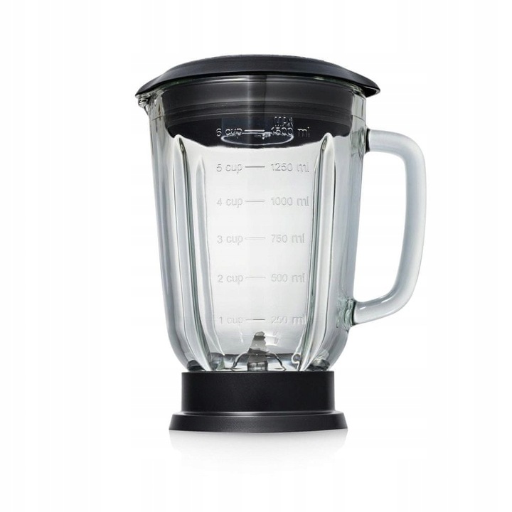 SOLIDNY ROBOT KUCHENNY 4w1 RVS szklany dzban 1,5L z funkcją pulsacyjną 600W