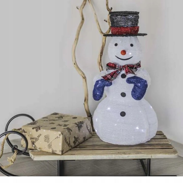 Świecący bałwanek na zewnątrz Dekoracja świąteczna przed dom do ogrodu EMOS