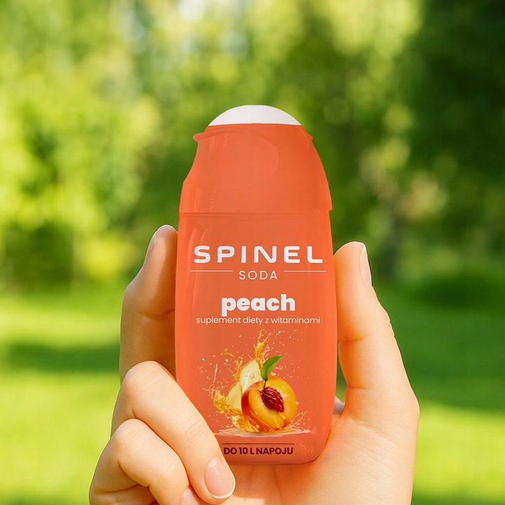 3x SYROP SPINEL SODA DO SATURATORA LEMONIADA BRZOSKWINIA WIŚNIA DO 10L