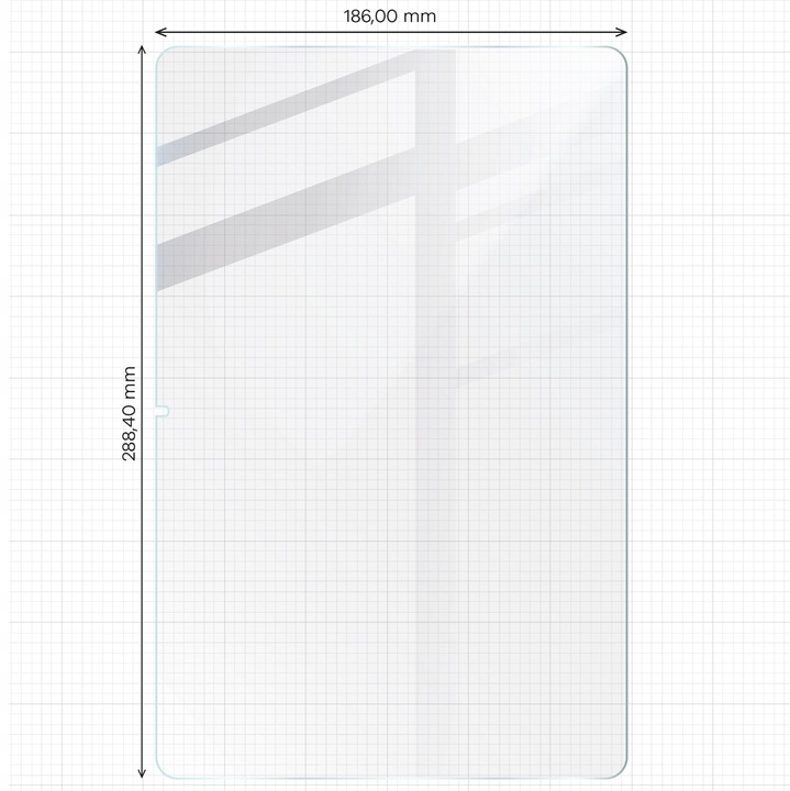 Szkło hartowane na tablet Bizon do Lenovo Tab P12 12.7 TB 370, 2 sztuki
