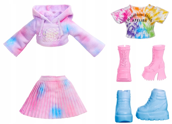 RAINBOW HIGH WATERCOLOR & CREATE LALKA DO MALOWANIA FIOLETOWE OCZY 507581