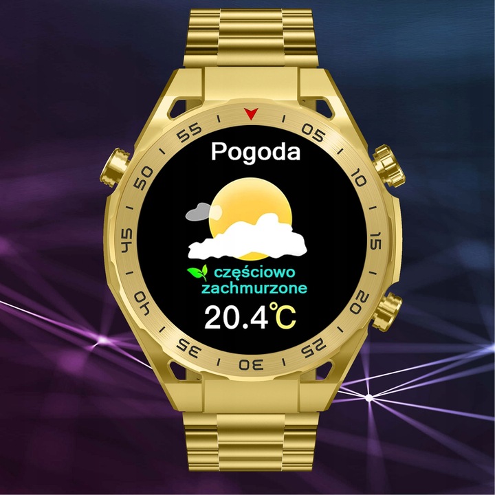 Zegarek męski SMARTWATCH GRAVITY odbieranie połączeń 1.39" wielofunkcyjny