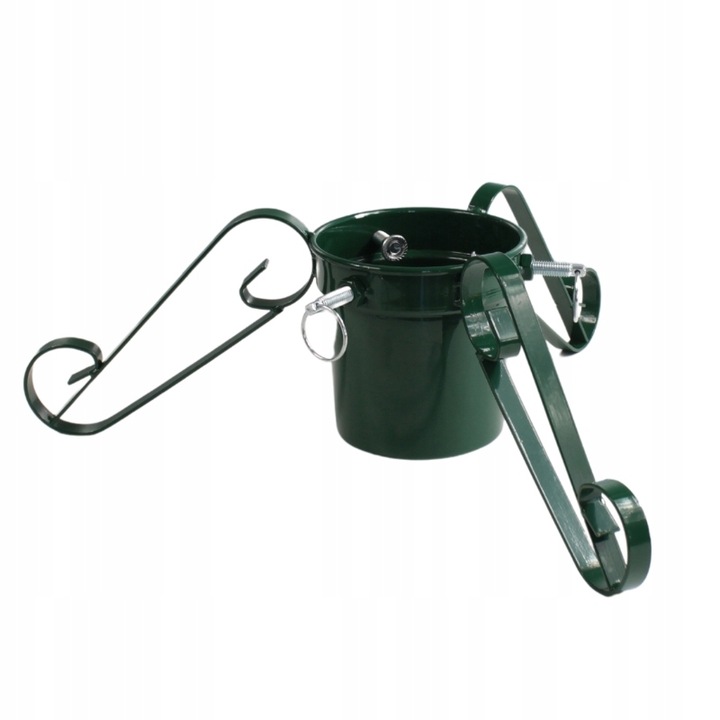 Stojak na choinkę metalowy POJEMNIK na wodę 2,1m STABILNY zielony trójnóg