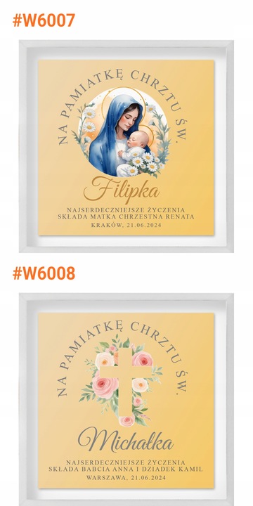 Złoty Łańcuszek Krzyżyk 585 Prezent Chrzest Pamiątka Chrztu Chłopca GRAWER