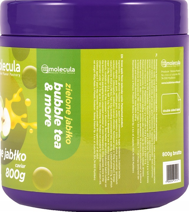 BUBBLE TEA - Molekularny Kawior- KULKI JABŁKO 800g