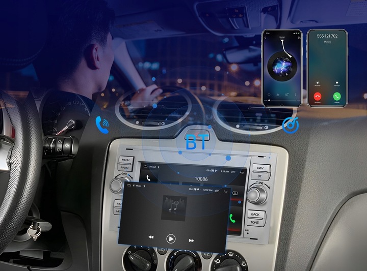 RADIO SAMOCHODOWE do FORD KUGA S-MAX C-MAX CARPLAY USB RDS GPS WIFI ANDROID