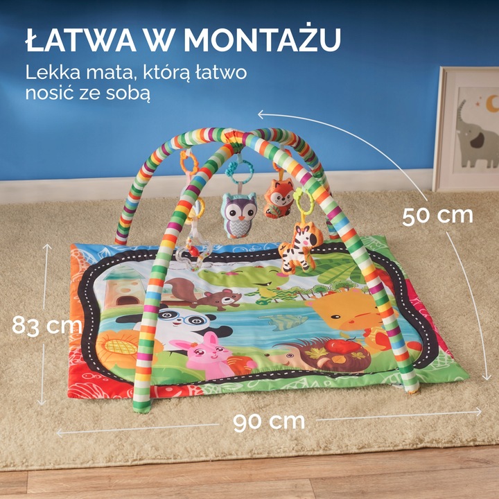 MATA EDUKACYJNA INTERAKTYWNA DLA NIEMOWLĄT z Lukiem Mata Do Zabawy