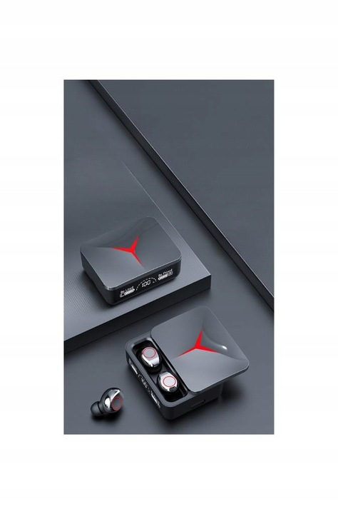 SŁUCHAWKI BEZPRZEWODOWE DOUSZNE M90 PRO MIKROFON BLUETOOTH 5.3 + POWERBANK