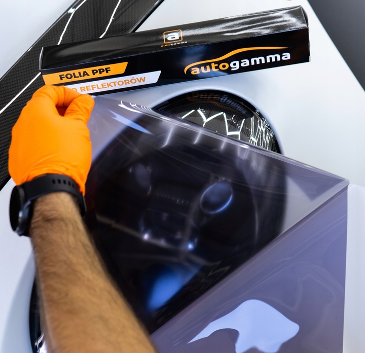 Folia do przyciemniania lamp Night Blue Lekko Przyciemniająca PPF 30x100cm