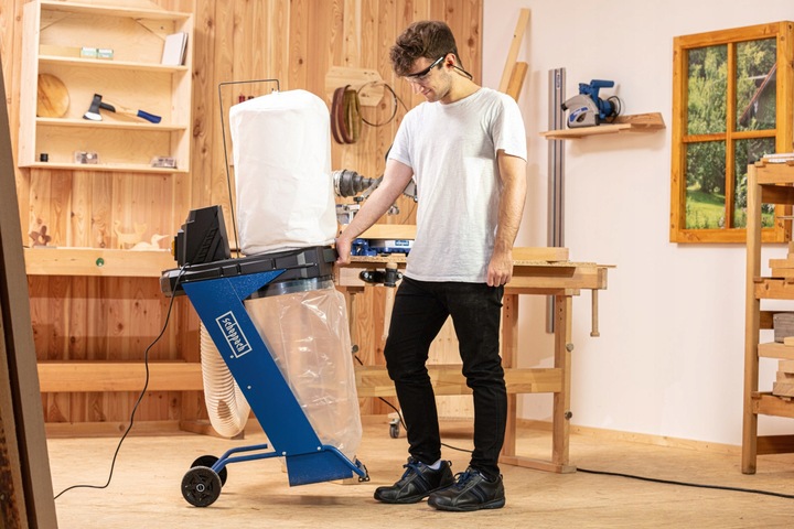 SCHEPPACH DC500 Odciąg wiórów trocin pyłu z drewna 75L duży 5906307901