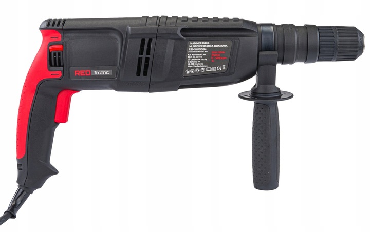 MŁOTOWIERTARKA Młot UDAROWY Wiertarka UDAROWA SDS+ 2600W 4J Walizka Zestaw