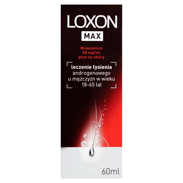 Loxon MAX płyn 5% przeciw wypadaniu włosów 50mg/ml