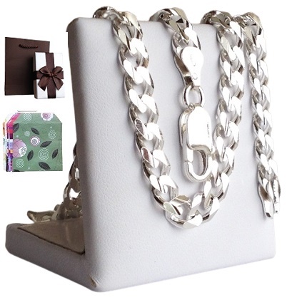 GRUBY Srebrny 925 Łańcuszek Męski Pancerka SZEROKI (na PREZENT)