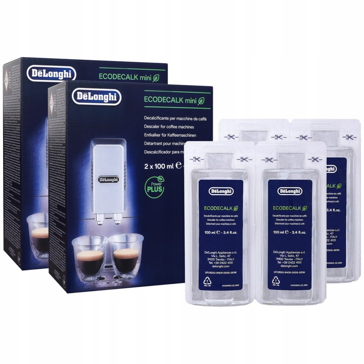 Odkamieniacz DeLonghi Ecodecalk Mini 4x 100ml do ekspresu Delonghi Dinamica
