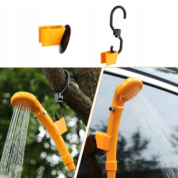 PRYSZNIC TURYSTYCZNY KEMPINGOWY POD NAMIOT 12V 60W PRZENOŚNY NATRYSK POLOWY